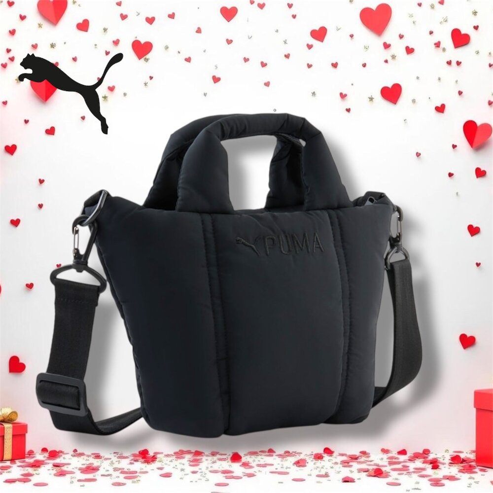 PUMA Puffer Y2K Streetwear Quilted Mini Tote Bag - 942588-01 - BRAND NEW (V3)
